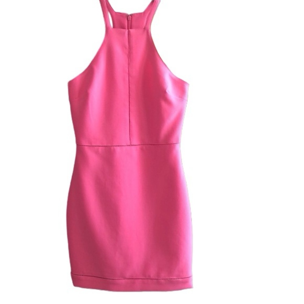 Elizabeth and James Vibrant Pink Mini Dress